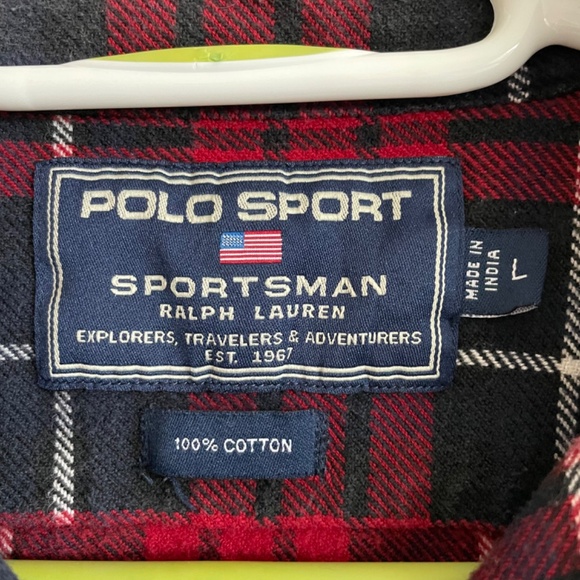 Ralph Lauren Polo Sport Sportsman Flannel Shirt. - Picture 4 of 9